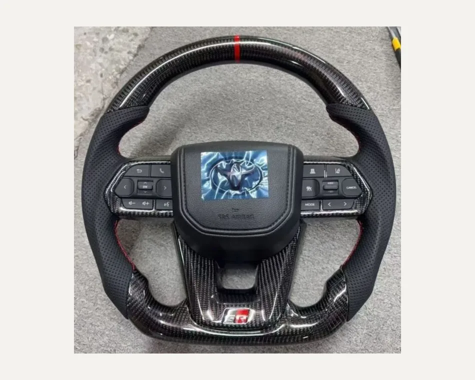 Toyota Land Cruiser Carbon Fiber Steering Wheel | TORVANE Toyota Land Cruiser Carbon Fiber Steering Wheel — Custom Steering Wheel